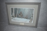 Ned Smith – “Closing In” – 368/600 – Framed & Double Matted Print