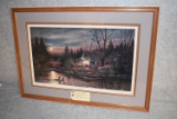 Terry Redlin – “Quiet of the Evening” – 36/480 A.P. – Framed & Triple Matted Print