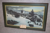 Stephen Lyman – “Early Winter in the Mountains” – 613/850 – Framed & Double Matted – Print on Paper