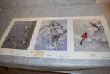 George Losch – Set of 3 “Snowy Refuge”, “Bluebird Serenade”, and “Chickadees” – All are #101/600 – U
