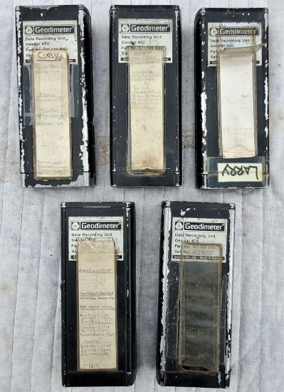 GEODIMETER GEODAT DATA RECORDING UNIT Set of 5