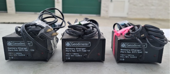 GEODIMETER BATTERY CHARGER Set of 3