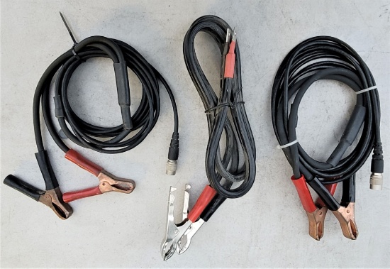 ASSORTED BATTERY CABLES Set of 3