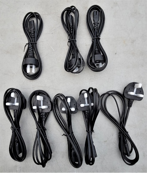 ASSORTED POWER CORDS Set of 13