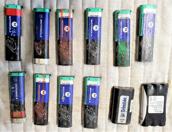 ASSORTED CELL & RADIO BATTERIES Set of 12