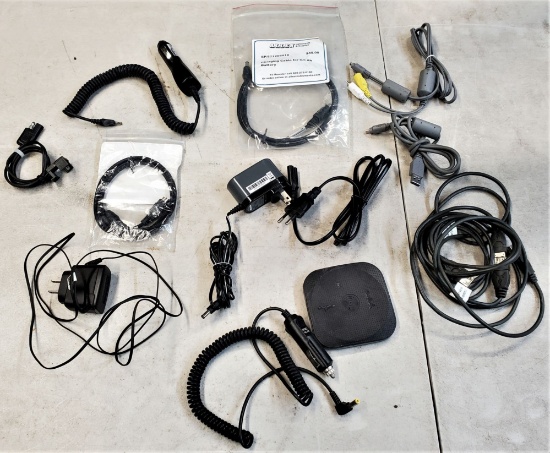 ASSORTED CABLES ADAPTORS POWER CORDS SET