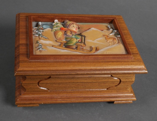 Hummel Music Box RIDE INTO CHRISTMAS 1987