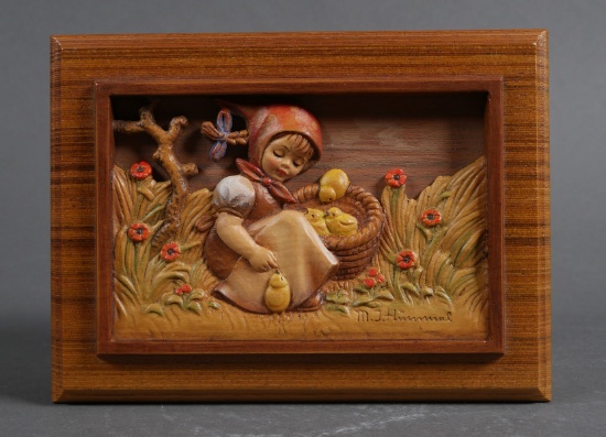 Hummel Music Box CHICK GIRL 1988