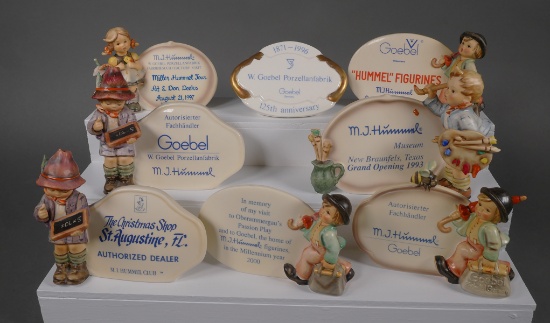 (8) Hummel Advertising and Dealer Plaques