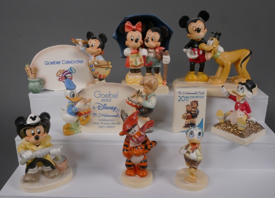 (8) Disney Goebel Figurines