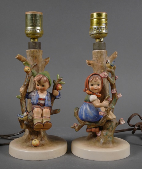 Pair Lamps APPLE TREE BOY and GIRL 229 230 TMK3
