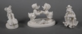 (3) Disney Goebel White Figurines