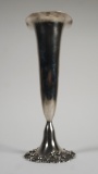 Art Nouveau Sterling Silver Trumpet Vase