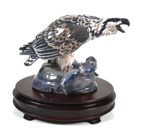 Dahl Jensen Copenhagen Porcelain Osprey Fish 1290