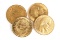 4 France GOLD COINS (20f) 20 Francs