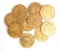 10 France GOLD COINS (20f) 20 Francs