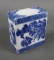 Antique Chinese Blue White Porcelain Opium Pillow