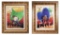 (2) MARCUS GLENN, Embellished Collage on Canvas
