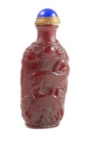 Chinese Ox Horn Snuff Bottle