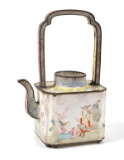 18c Chinese Qianlong Period Canton Enamel Teapot