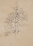 CHARLES M. RUSSELL, Pencil Drawing