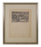 ARTHUR HADDOCK, Landscape Drawing, 1937