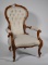 Antique Victorian Spoon Back Arm Chair