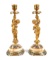 Pair of Champleve and Gilt Bronze Candlesticks