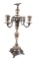 Massive Austrian 800 Silver 5 Light Candelabra