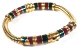 La Nouvelle Bague 18K Yellow Gold Enamel Bracelet