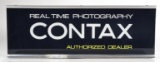 Rare CONTAX Real Time Photography Dealer Sign