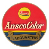 Rare Dealer Ansco Color Film Headquarters Sign