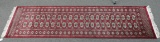 Geometric Red Bokhara Runner Rug