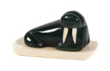 Inuit Eskimo Carving Walrus Sculpture Figurine