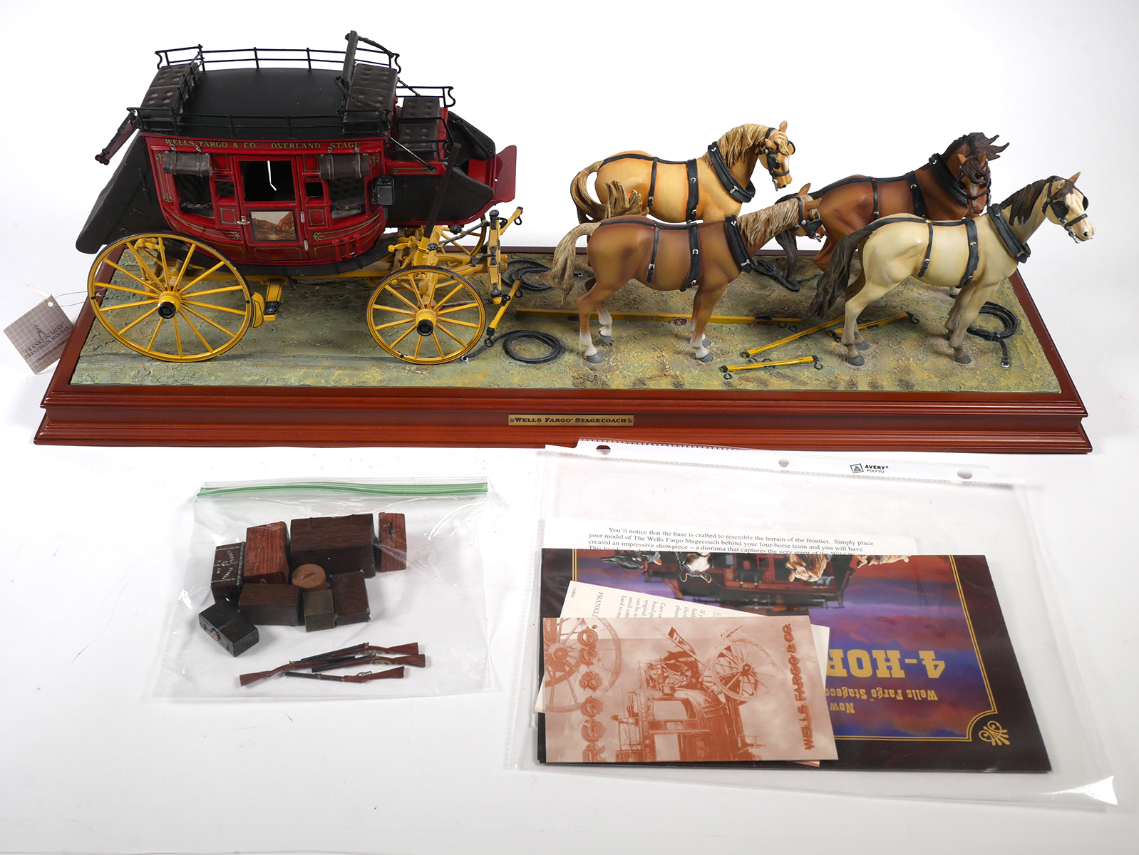 Franklin Mint Wells Fargo Stagecoach Team 1:16 | Proxibid