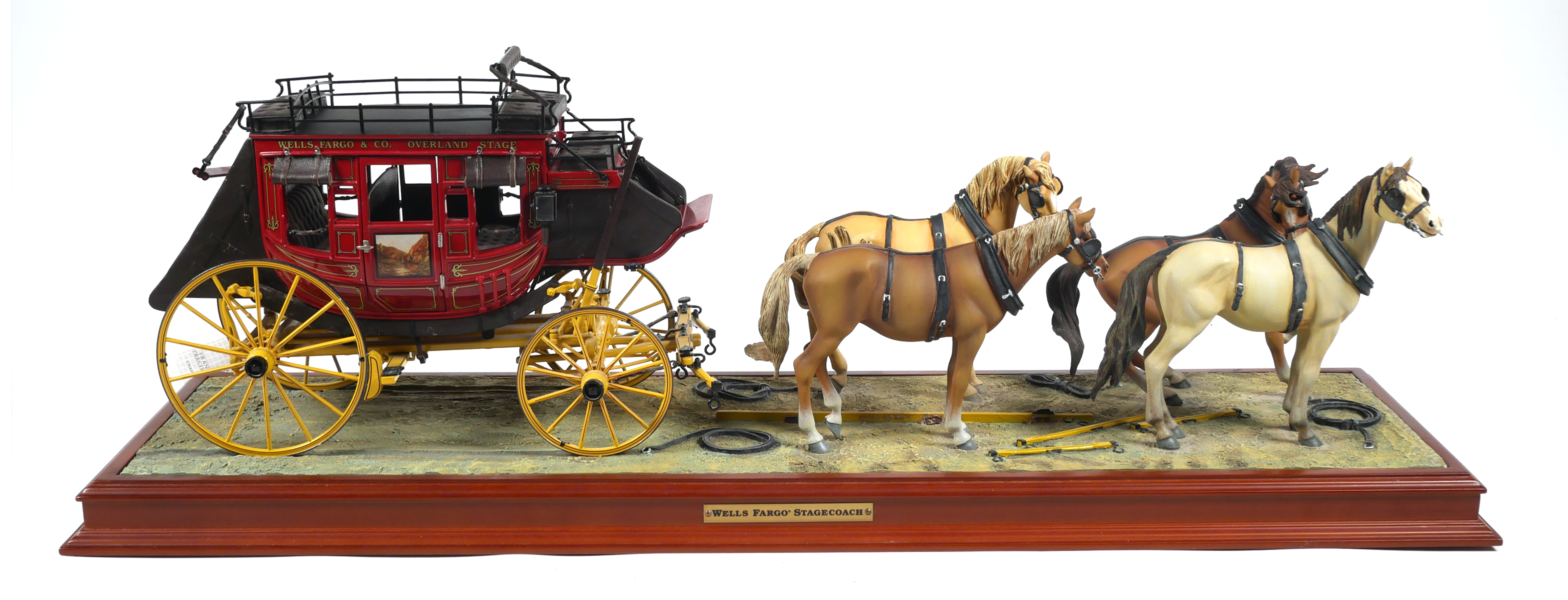 Franklin Mint Wells Fargo Stagecoach Team 1:16 | Proxibid