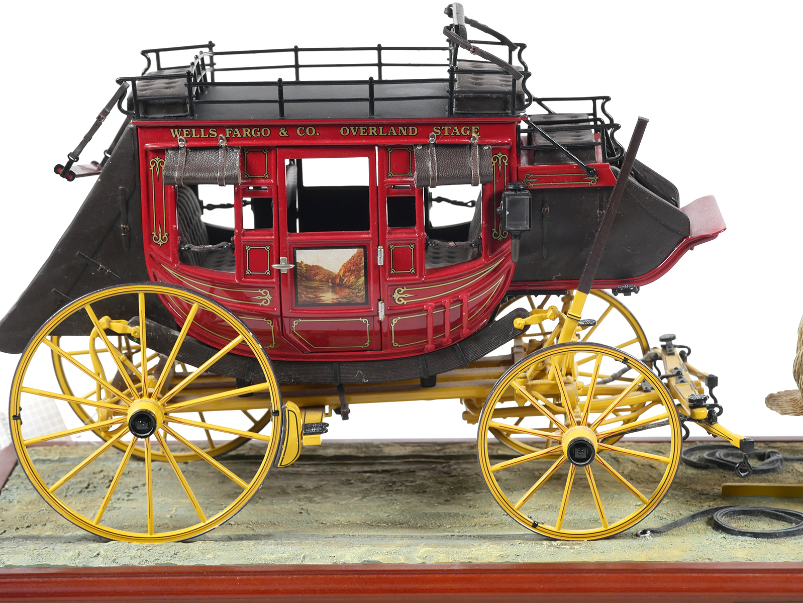 フランクリンミント 1/16 Wells Fargo 馬車モデル Franklin Mint Wells Fargo Stagecoach Team 1:16 | Proxibid