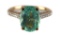 18K Aquamarine and Diamond Ring