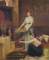 Young Girls in a Greek Temple, Oil on Porcelain