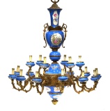 Antique SEVRES French 18-light Chandelier