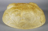 Art Deco Glass Frosted Puffy Lamp Shade French