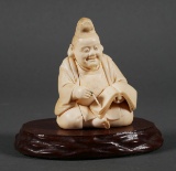 Japanese Carved Ivory Scholar Figure