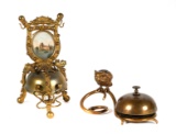 (4) Antique Figural Brass Bells