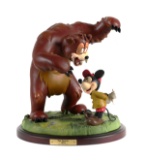Disney Mickey Mouse & Bear The Pointer 1939 Statue