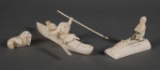 Vintage INUIT Carved Walrus Figurines