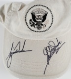 TIGER WOODS & EARL Signed Cap JSA