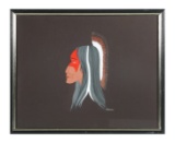 Cherokee Native American Portrait painting