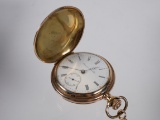 Hampden Dueber Watch Movement Hunter Pocket Watch