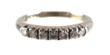 18K White Gold Palladium Diamond Wedding Ring