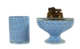 Murano Italy Art Glass Gold Fleck Lighter